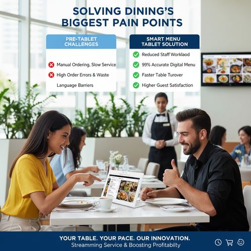mais recente caso da empresa sobre Reinventing Dining Efficiency with Restaurant Ordering Tablets in Dubai