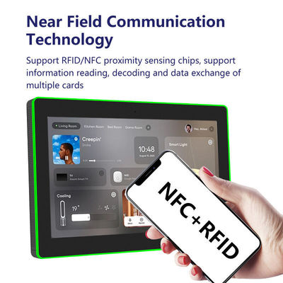 13Tablet de sala de conferências montado na parede com NFC / RFID e POE para integração de escritório inteligente