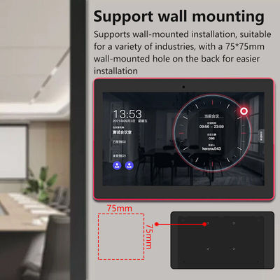 13.3 Inch Wall Mounted Conference Room Tablet NFC/RFID POE Commercial Android Tablet Surrounding Led Light