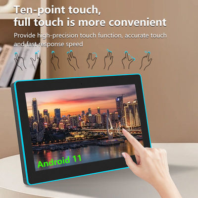 15.6Inch RK3566 NFC POE Power Tablet PC Mural Montado Reunião Android Tablet Com Luz LED