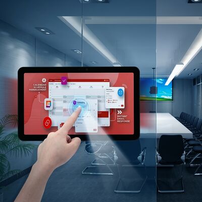 Tablet para Sala de Conferências de 15,6 polegadas com RK3566, Alimentação POE e Iluminação Dupla Face