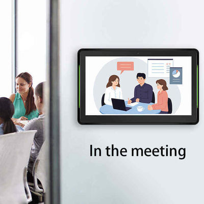 Tablet Android 13,3 polegadas RK3566 NFC POE com luz LED dupla face para exibição em sala de reunião