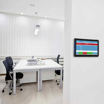 Tablet Android 13,3 polegadas RK3566 NFC POE com luz LED dupla face para exibição em sala de reunião