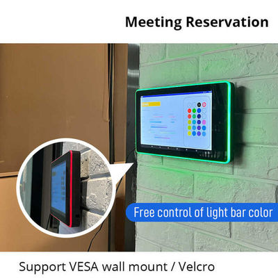 Tablet de exibição de agenda de sala de conferências RK3568 de 13,3 polegadas com câmera de 5,0 MP e luz LED circundante