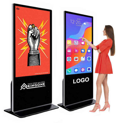 Máquina de publicidade interativa multi-toque de 32 polegadas com tela HD 1080P / 4K e suporte ao sistema Android / Win