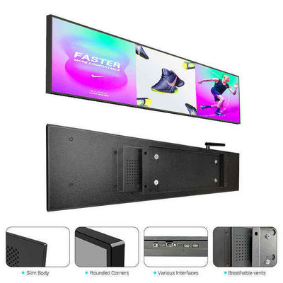 Máquina de publicidade montada na parede de 21 polegadas de tipo de barra LCD de sinalização digital para necessidades de publicidade moderna
