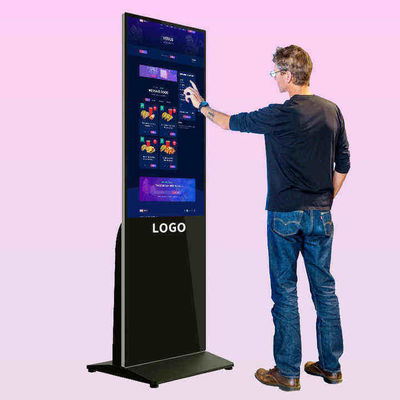 Kiosco de Máquina de Publicidade de Grande Tamanho de 65 polegadas de Alta Definição com tela sensível ao toque 4K