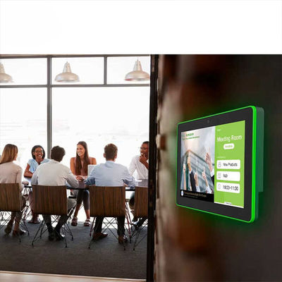 10Tablet Smart Home de 0,1 polegadas com CPU RK3566 e barra de luz LED de quatro lados - tela de controle Android montada na parede