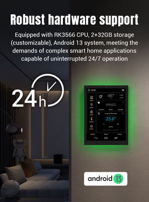 9.7 polegadas RK3566 Quad Core Android 13 Automation Tablet com tela de visualização completa para controle doméstico inteligente