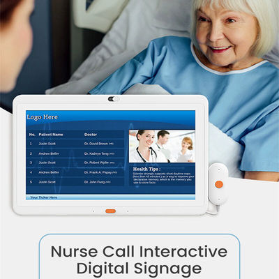 Tabela de hospital de grau médico personalizável de 13,3 polegadas RK3399 CPU montada na parede com câmera de 5,0M / P