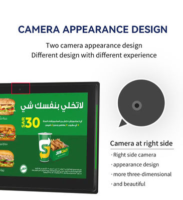 10.1Inch RK3399 2+16GB Wall Mounted Conference Room Tablet NFC POE Meeting Room Booking System com luz de ambos os lados