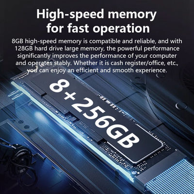 Novo Design 17 Polegadas N5095 CPU Máquina POS 8+256GB Memória Grande Win10 Caixa Registradora POS Terminal para Varejo