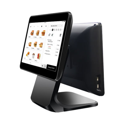 13.3/15.6 Inch Dual Touch Screen POS System I3 Win System Terminal POS de loja de varejo com base dobrável
