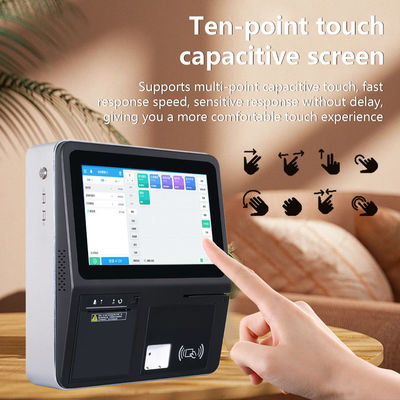 4GB 32GB RK3566 Sistema POS All-in-One com tela sensível ao toque capacitiva de 11,6 polegadas Leitor de cartão magnético e impressora de 58 mm