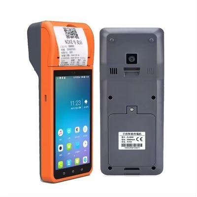 Sistema POS Android portátil de 5,5" Máquina registradora com tela sensível ao toque Terminal POS móvel WiFi USB NFC Pagamento para varejo Azul