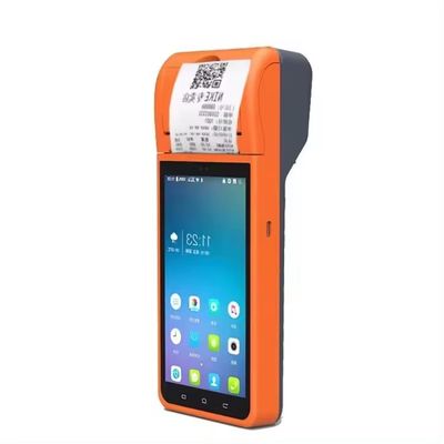 Android 8.1 Sistema Operativo 5.5 Inch NFC Pos Systems Máquina de caixa portátil com impressora de recibos térmicos de 58 mm