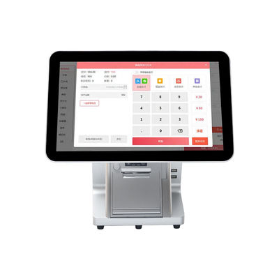 Monitor POS de tela dupla de 15,6 polegadas compatível com Win7/10 Android Monitor IPS Touch Durável para Supermercado Restaurante