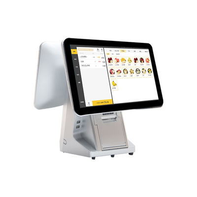 Monitor POS de tela dupla de 15,6 polegadas compatível com Win7/10 Android Monitor IPS Touch Durável para Supermercado Restaurante
