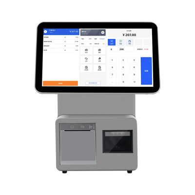 CPU i3/i5/i7 Terminal POS Digital de Tela Dupla de 15,6 Polegadas e 11,6 Polegadas Win7/10 Android Sistema POS para Restaurante com Função SDK