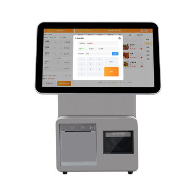 CPU i3/i5/i7 Terminal POS Digital de Tela Dupla de 15,6 Polegadas e 11,6 Polegadas Win7/10 Android Sistema POS para Restaurante com Função SDK