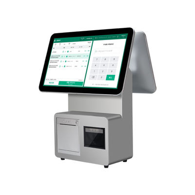 CPU i3/i5/i7 Terminal POS Digital de Tela Dupla de 15,6 Polegadas e 11,6 Polegadas Win7/10 Android Sistema POS para Restaurante com Função SDK