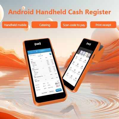 Ultra-fina 5.45 polegadas Android 11 SoftPOS Terminal POS portátil NFC WIFI e impressora de recibos térmicos de 58 mm para lojas de varejo