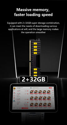 Capacidade de toque de tela dupla All in One POS Sistemas para restaurantes Caixa Wifi e capacidade de disco rígido de 32 GB