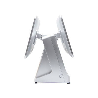 15.6''14''Máquina POS de sistemas Android de tela dupla com gaveta de pagamento em dinheiro e terminal POS de software inteligente All-in-One Touch