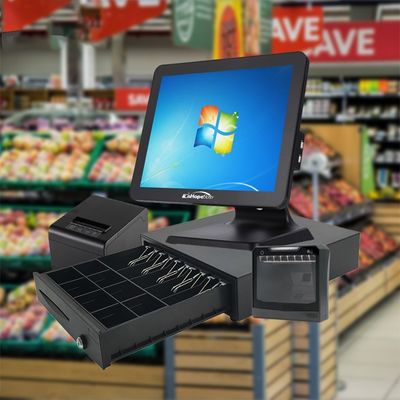 Impressora de transferência térmica e visor do cliente para pagamentos em dinheiro sem problemas no sistema POS do shopping mall