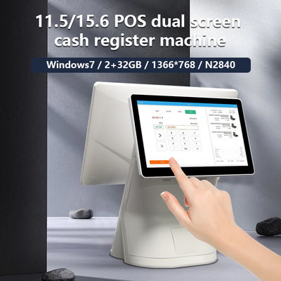 DDR3 2G Memória 15,6 polegadas Desk Touch Screen Self-Ordering Quiosque de pagamento para pagamento sem dinheiro e restaurante