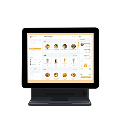 Sistema POS com tela sensível ao toque avançada de 15,6" com Terminal de Pagamento de Software e Display do Cliente, Máquina Registradora