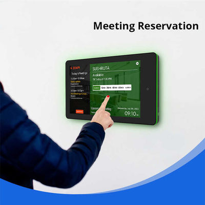 Tablet Android de Sala de Reuniões RK3288 de 10,1 polegadas com POE, NFC e Barra de Luz LED