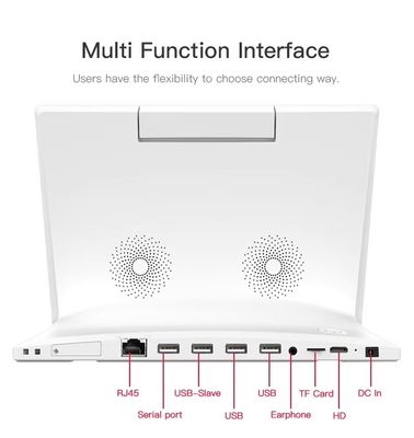 desktop 10,1 polegadas em forma de L Android tablet pc wifi NFC touch screen quad core smart office kiosco de autoatendimento uso empresarial