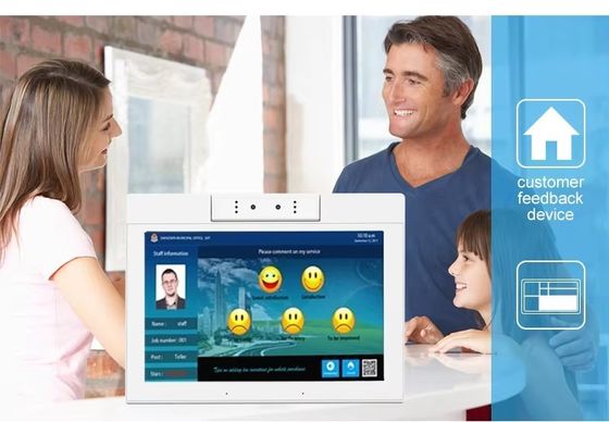 desktop 10,1 polegadas em forma de L Android tablet pc wifi NFC touch screen quad core smart office kiosco de autoatendimento uso empresarial