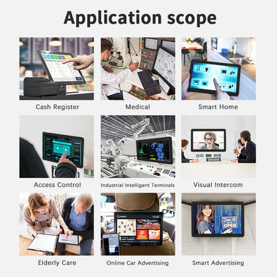 32 polegadas montado na parede Commercial Display Digital signage publicidade Android tablet PC NFC POE touch screen kiosco de negócios