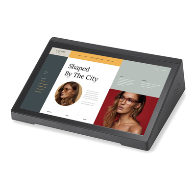 10.1 polegada desktop horizontal Android tablet pc computador touch screen RJ45 POE power NFC leitor industrial negócios frente hotel restaurante lojas de varejo uso de mesa