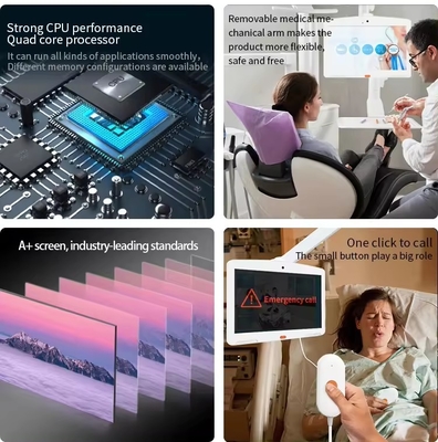 Instalação na parede 10,1 polegadas tablet android pc de cuidados médicos wifi POE 4G LTE Máquina de câmera de chamadas Gestor de chamadas de enfermagem Sistema de chamadas para hospital Clínica
