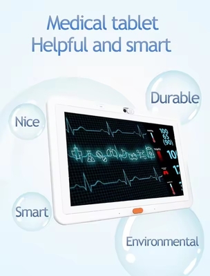 Suporte de parede para tablet Android de 13,3 polegadas para cuidados médicos, tela sensível ao toque, Wi-Fi, 4G, POE, NFC, função de chamada para clínica hospitalar