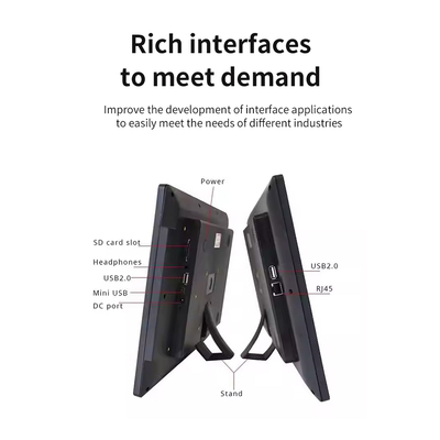 Tela de vídeo LCD de 23,6 polegadas para sinalização digital, display de publicidade, Rockchip quad-core, POE, NFC, 4GB, 32GB, tela sensível ao toque para lojas de varejo