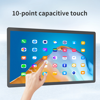 Display de publicidade digital comercial ultra fino de 32 polegadas Tela sensível ao toque Rockchip quad core android tablet PC POE NFC WIFI