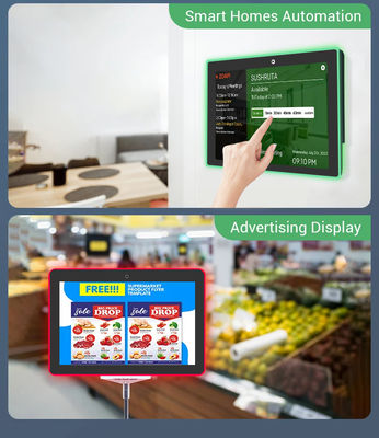 10Tablet Android de 1 polegada montado na parede com RK3566 Quad Core e PoE Powered for Meeting Room Booking System