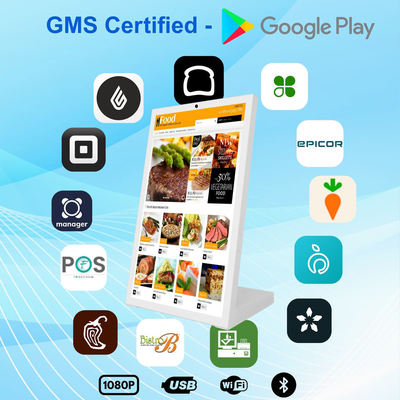 Tablet de varejo NFC de 15,6 polegadas Rockchip quad core Tablet Android em forma de L para pedidos em restaurantes