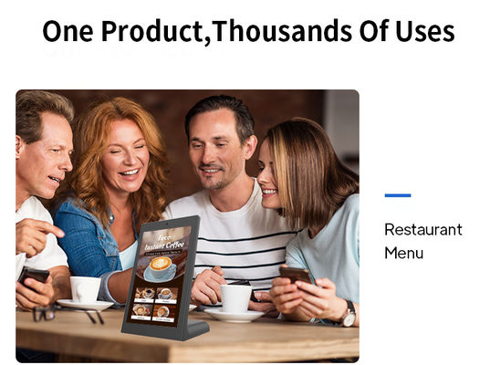 Tablet PC Android de mesa em forma de L de 13,3 polegadas RK3568 POE para negócios, quiosques e pedidos em restaurantes