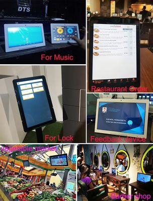 8 polegadas de forma de L quiosque de negócios touch screen android tablet pc Serviço ao Cliente Feedback para hotel restaurante