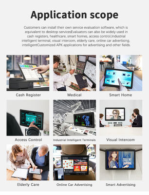 Suporte de parede para display de sinalização digital de 32 polegadas, tablet PC Android, função POE NFC wifi