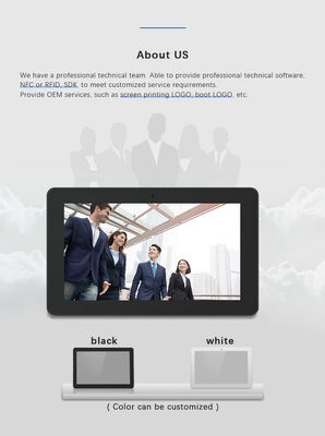 Suporte de parede para display de sinalização digital de 32 polegadas, tablet PC Android, função POE NFC wifi