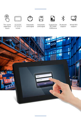 Suporte de parede para display de sinalização digital de 32 polegadas, tablet PC Android, função POE NFC wifi