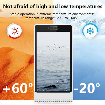 Display de pôster com tela sensível ao toque de sinalização digital AI Android 14 de 32 polegadas para interiores, montagem na parede, SDK, Humano Virtual, Loja, Hotel