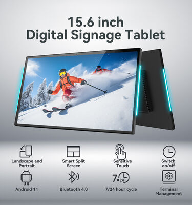 15.6 polegadas RK3566 Quad-Core Android Tablet PC com 1080p IPS Display e POE NFC RFID Suporte para salas de conferência