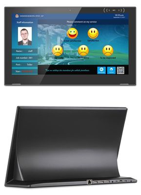 17 polegadas Poe NFC L-estilo Desktop Restaurante Pedido Android Tablet PC para POS Retail